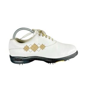 FootJoy Women's Summer Series Golf Shoes‎ - Tan Argyle Design, Style 98530 7.5W